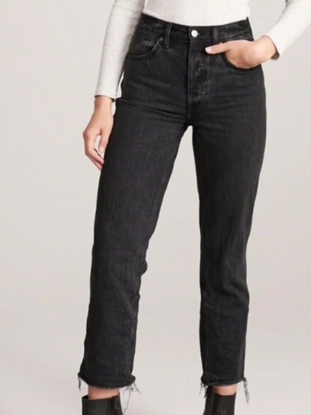 Abercrombie & Fitch The Ankle Straight Ultra High Rise Jeans Size 27